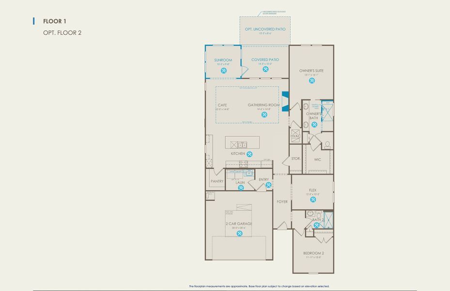 Palmary Floor Plan, Quick Move-In Home, Floor 1