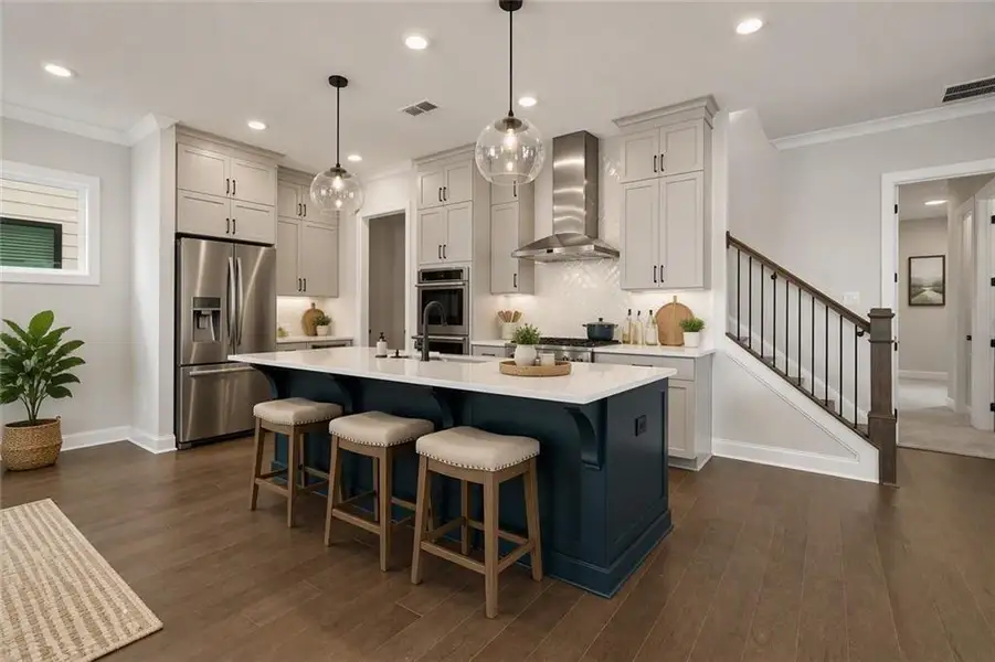 Furnished interior view inside a new home in Waterhaven, Cumming (Image 6).