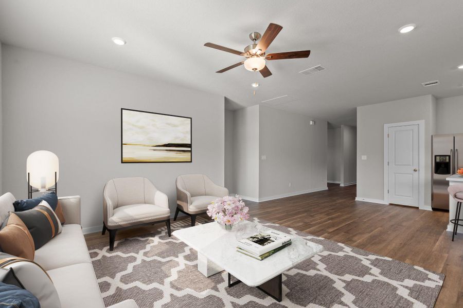 Open Concept Family Room - Virtually Staged Open Concept Family Room - Virtually Staged