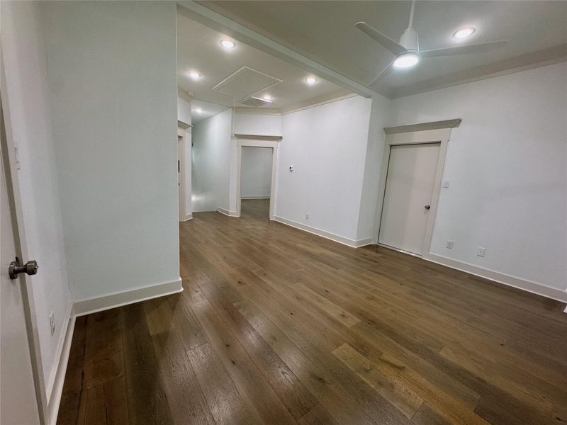 Beautiful wood floors throughout upstairs
