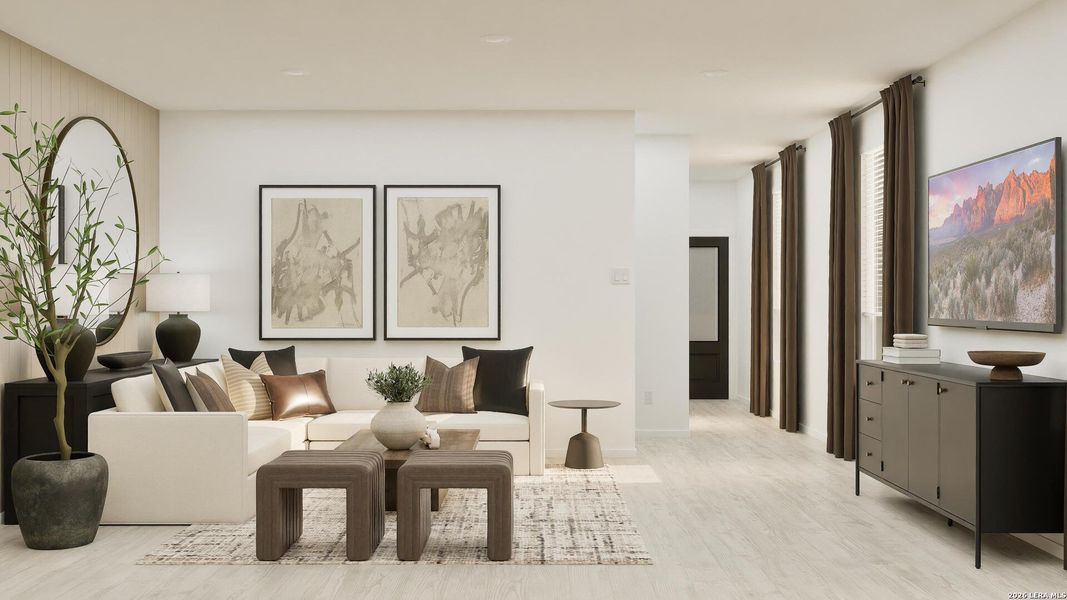 Furnished interior view inside a new home in Stone Garden, Elmendorf (Image 10). Furnished interior view inside a new home in Stone Garden, Elmendorf (Image 10).