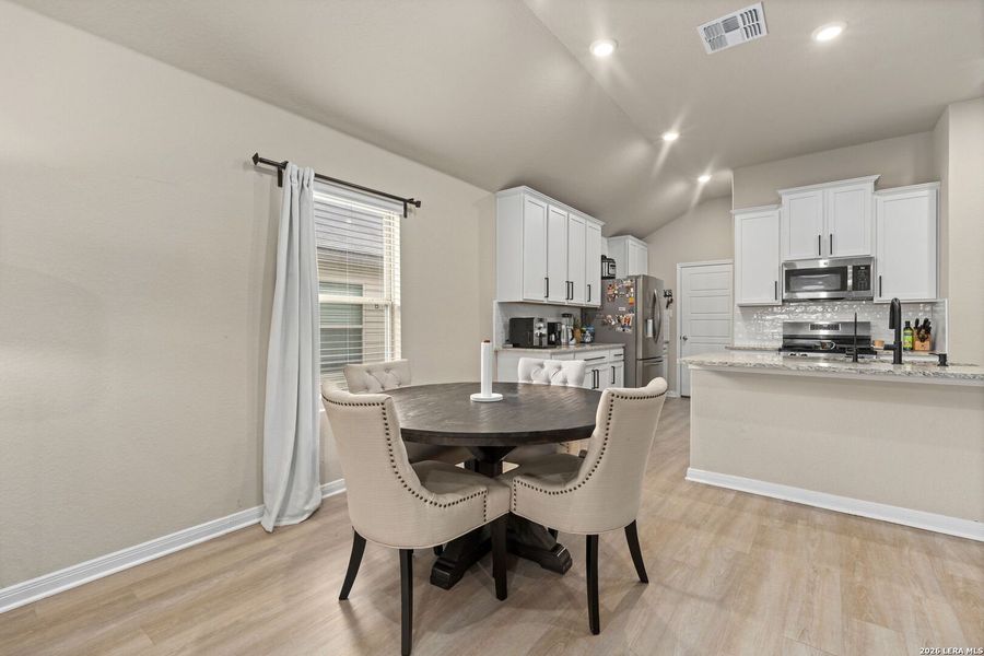 Furnished interior view inside a new home in Hunters Ranch, San Antonio (Image 10). Furnished interior view inside a new home in Hunters Ranch, San Antonio (Image 10).