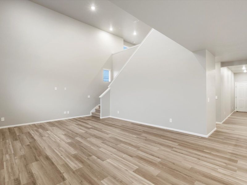 Spacious, unfurnished interior of a new home in Buffalo Highlands: The Flora Collection, Commerce City (Image 10). Spacious, unfurnished interior of a new home in Buffalo Highlands: The Flora Collection, Commerce City (Image 10).