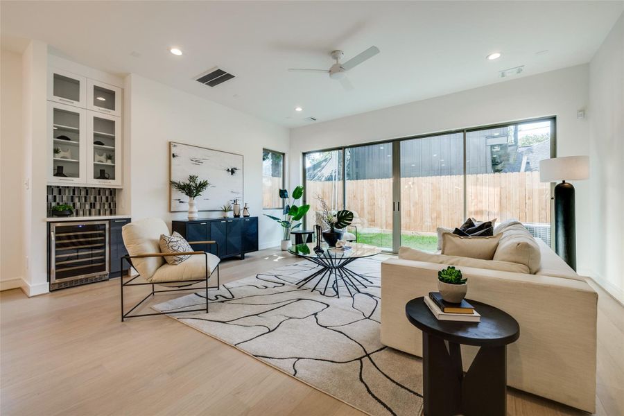 Furnished interior view inside a new home in , Houston (Image 32).