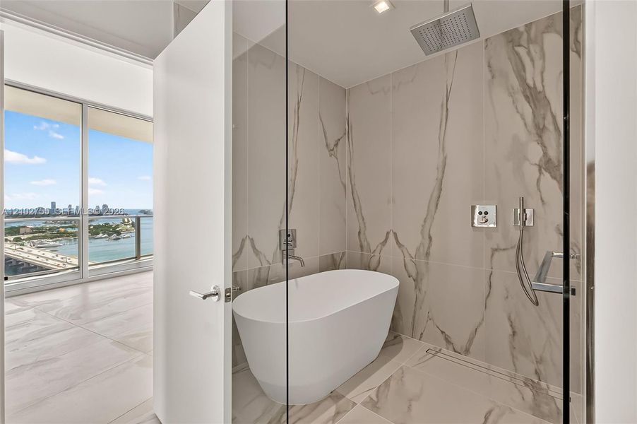Furnished interior view inside a new home in , Miami (Image 14).