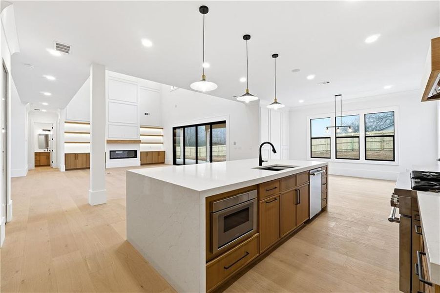 Furnished interior view inside a new home in , Buford (Image 6). Furnished interior view inside a new home in , Buford (Image 6).
