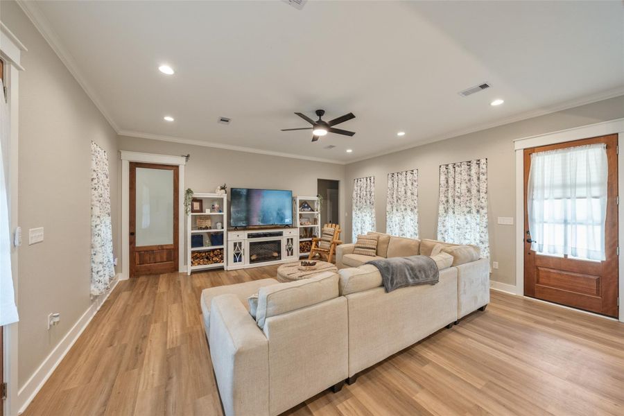 Furnished interior view inside a new home in , Shepherd (Image 17).