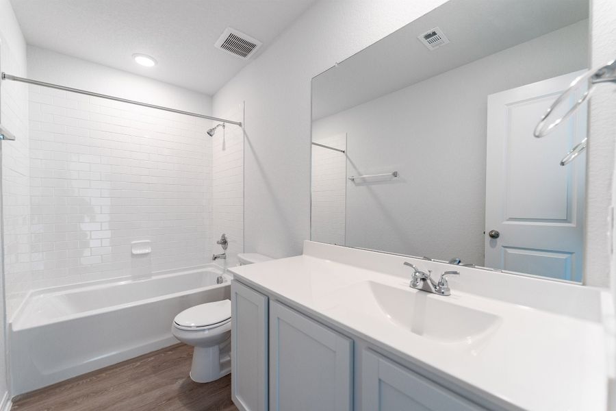 Furnished interior view inside a new home in Katzer Ranch, Converse (Image 8).