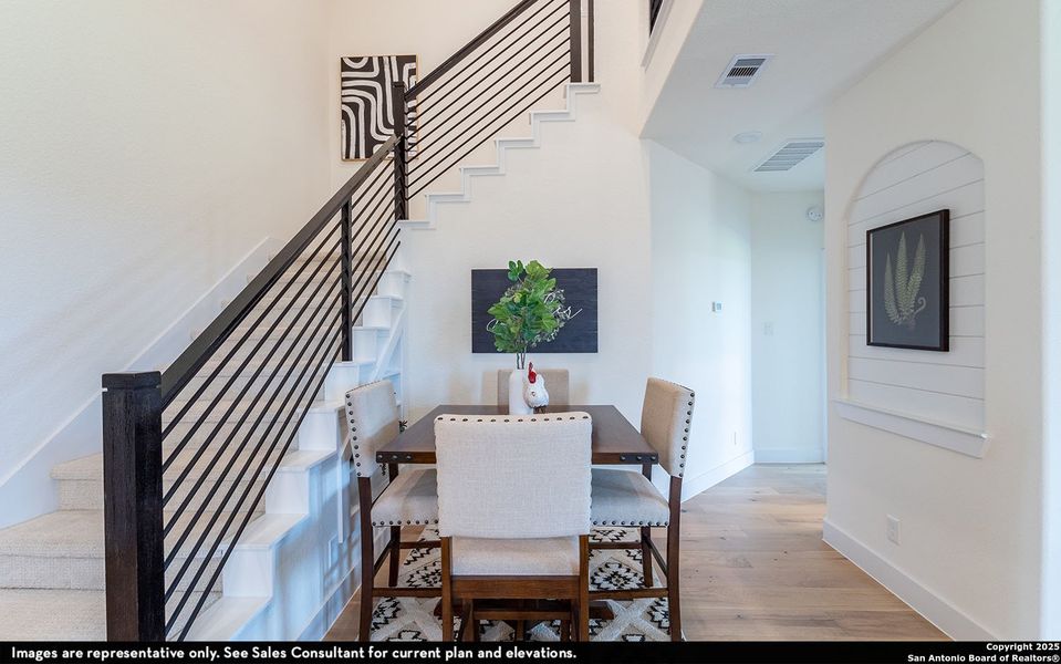 Furnished interior view inside a new home in Homestead, Schertz (Image 4). Furnished interior view inside a new home in Homestead, Schertz (Image 4).