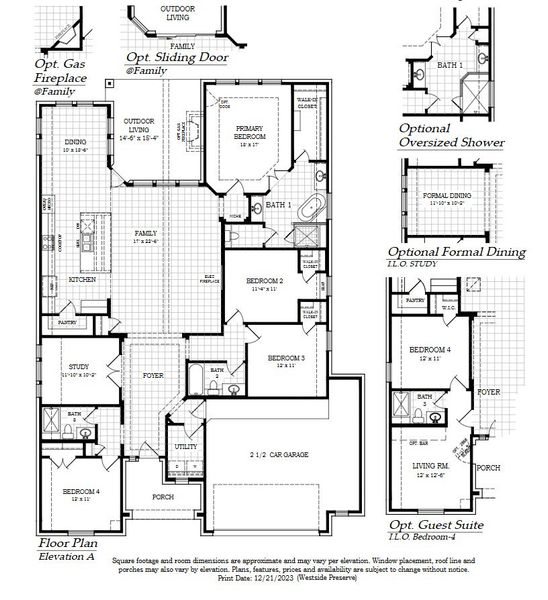 2D floor plan layout of this home in Westside Preserve, Midlothian, TX (Image 3). 2D floor plan layout of this home in Westside Preserve, Midlothian, TX (Image 3).