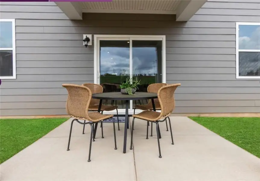 Exterior details and patio area of a home in Reserve at Gum Springs, Jefferson (Image 3).