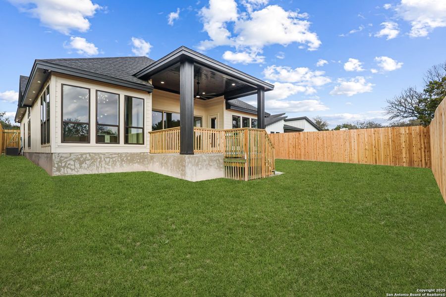 Exterior details and patio area of a home in , Spring Branch (Image 4).