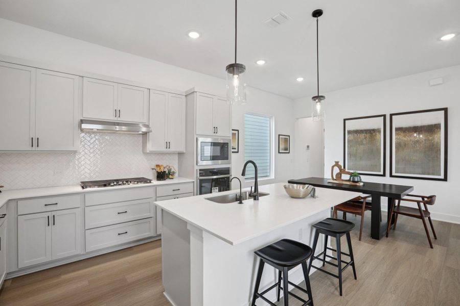 Furnished interior view inside a new home in Novel, Austin (Image 7).