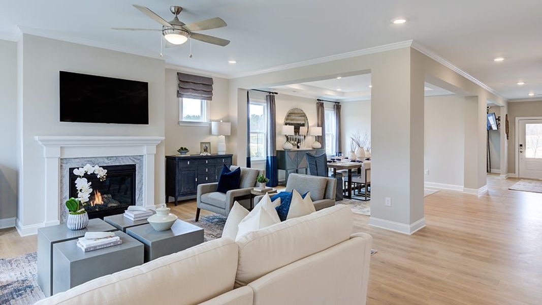 Representative furnished interior of a home built from the Wayland by Taylor Morrison in Hickory Grove, Sanford (Image 39).