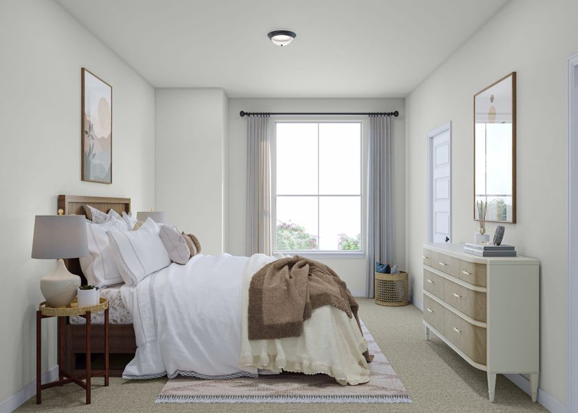 Representative furnished interior of a home built from the Mariposa by Tri Pointe Homes in Terrace Collection At Turner's Crossing, Buda (Image 17).