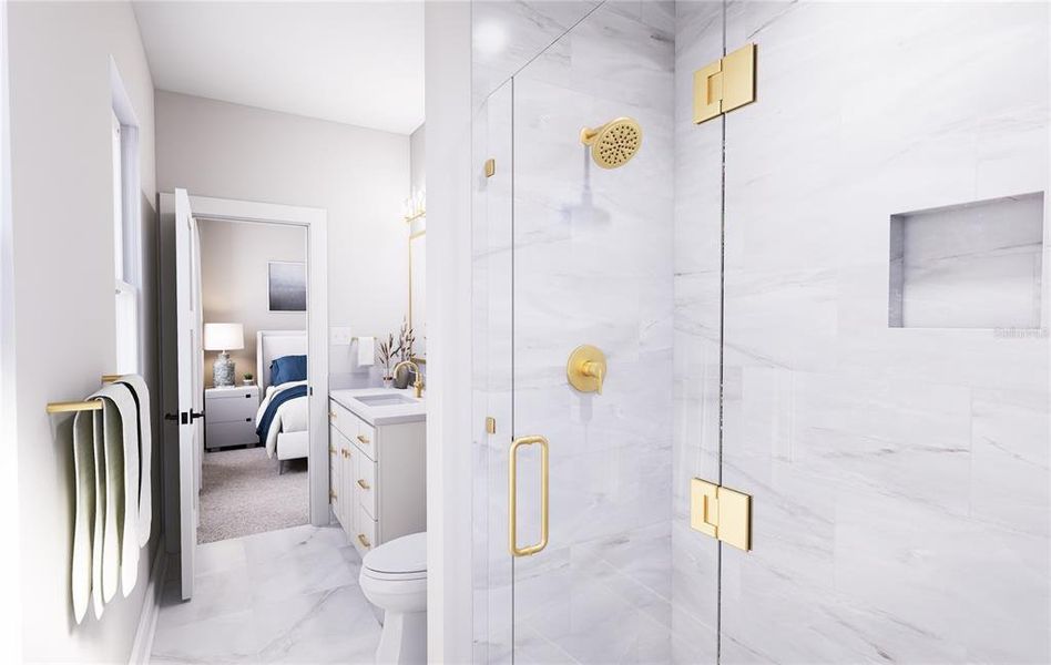 Furnished interior view inside a new home in Blanc, St. Petersburg (Image 12).