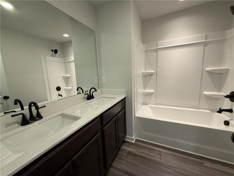 Furnished interior view inside a new home in The Towns at Auburn Station East, Auburn (Image 7).