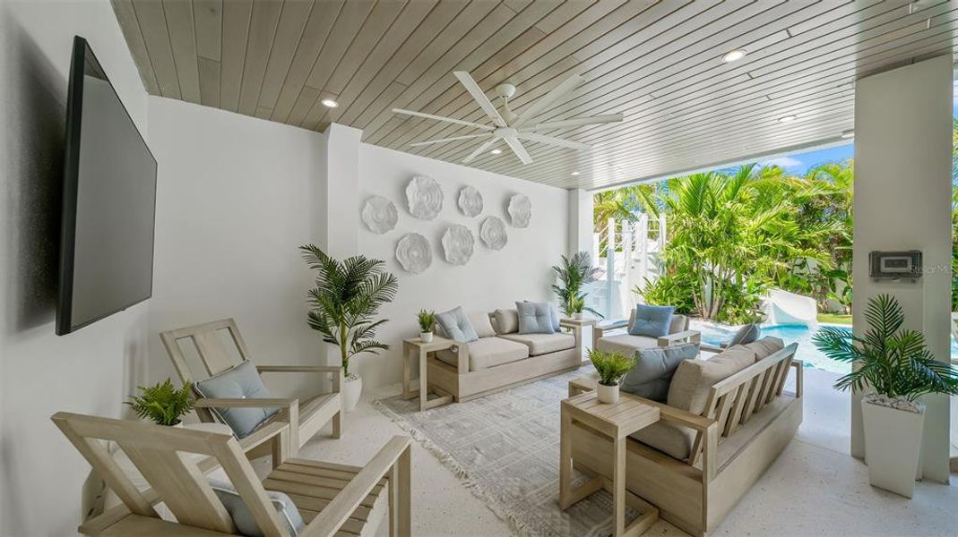 Exterior details and patio area of a home in , Sarasota (Image 3).