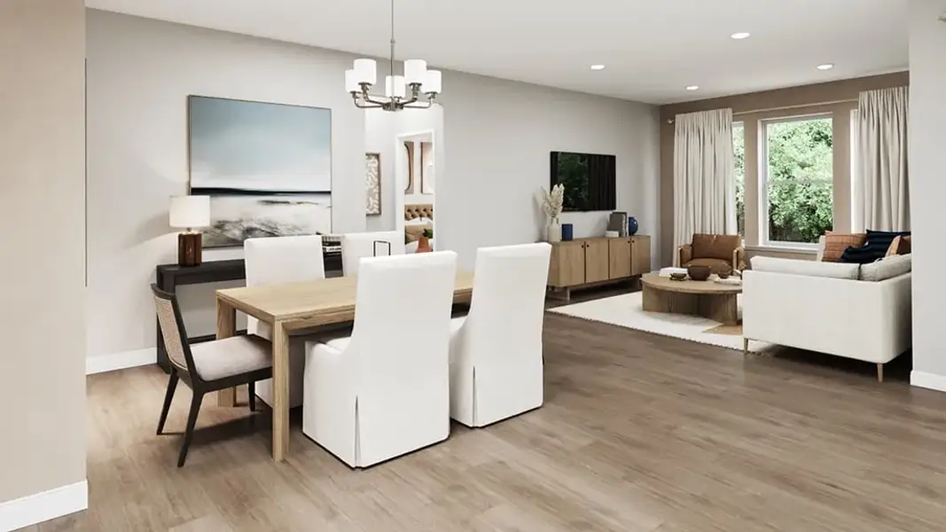 Representative furnished interior of a home built from the Carlsbad by Taylor Morrison in Azure at Solaeris, Port St. Lucie (Image 4).