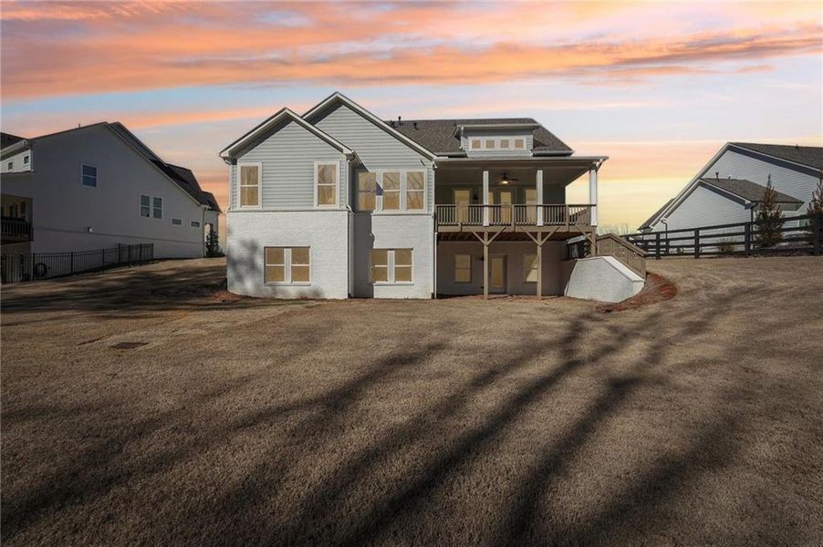 Exterior details and patio area of a home in Fireside Farms, Dawsonville (Image 28).
