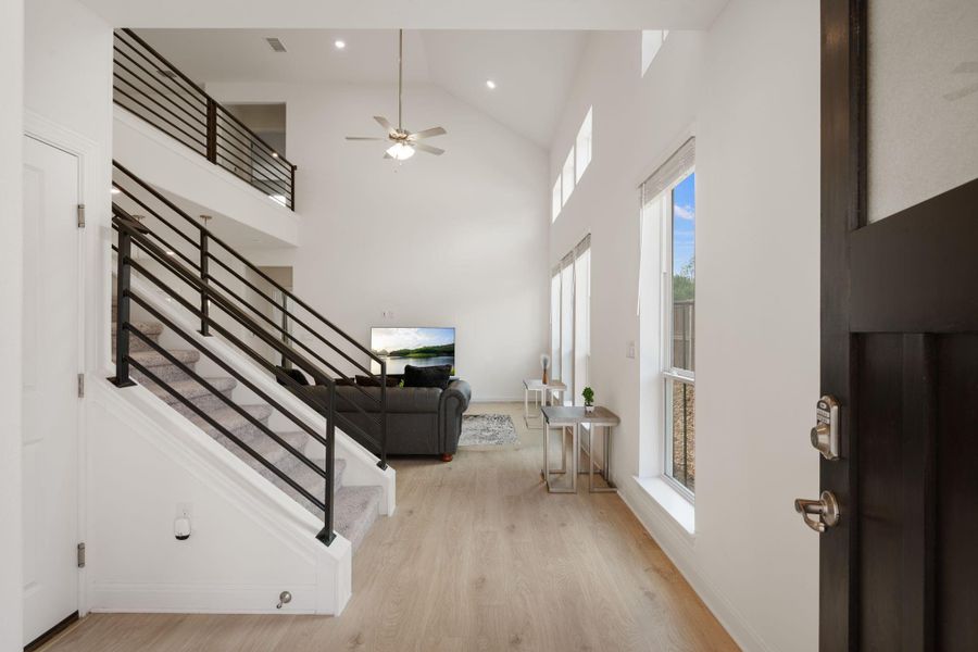 Furnished interior view inside a new home in Messinger Village, Austin (Image 30).
