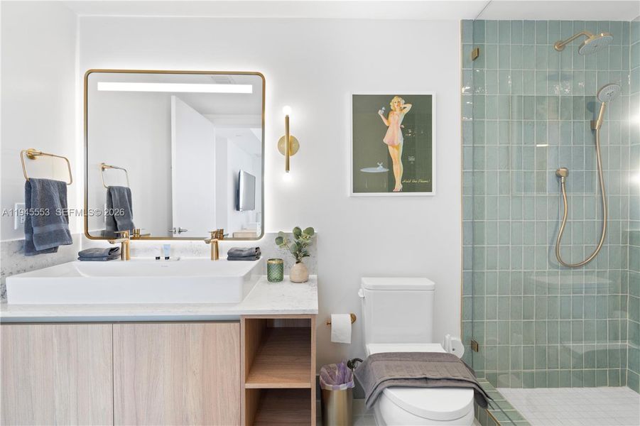 Furnished interior view inside a new home in , Miami (Image 34).