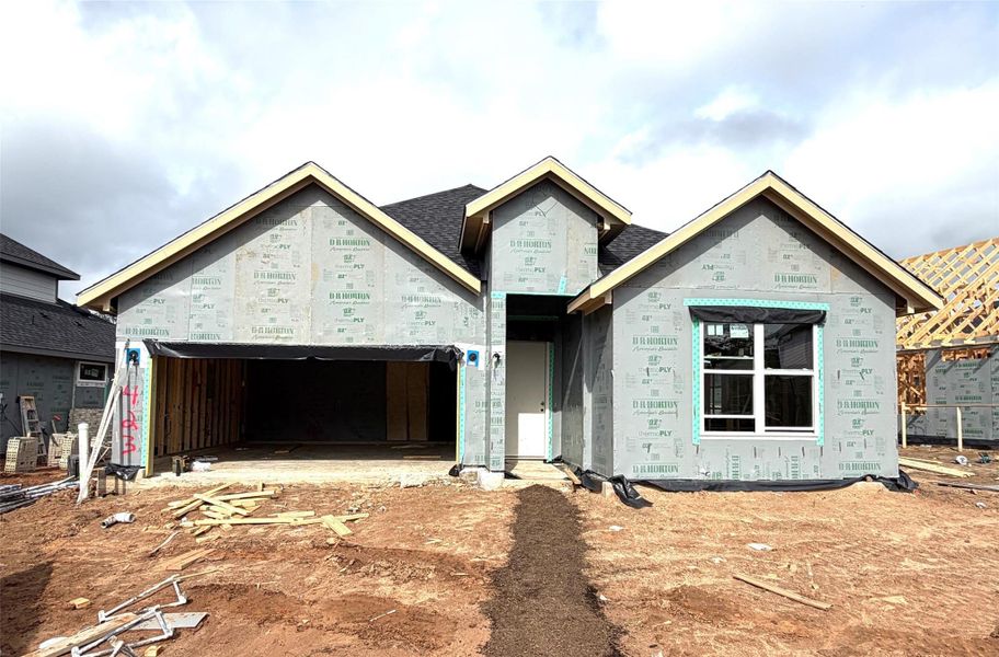 In-progress construction of a new home in Hills of Westlake, Conroe, TX (Image 14).