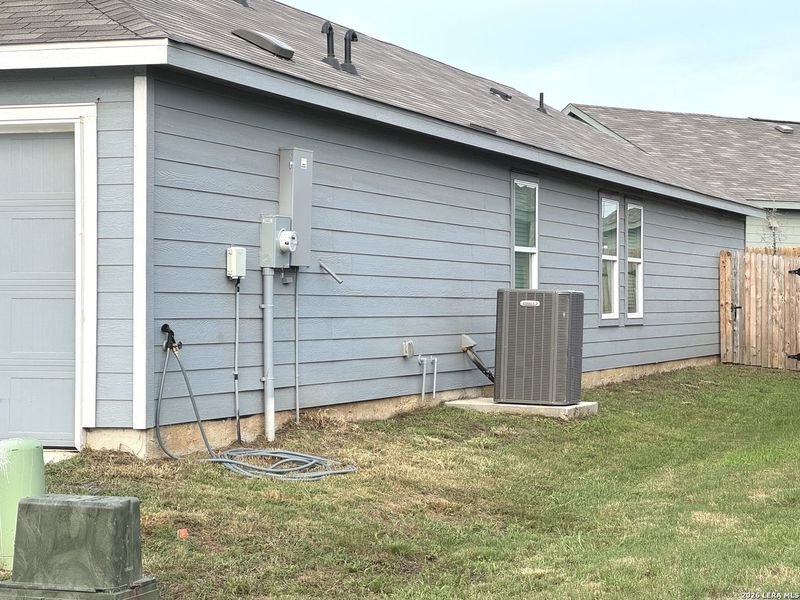 Exterior details and patio area of a home in Stone Garden, Elmendorf (Image 18).