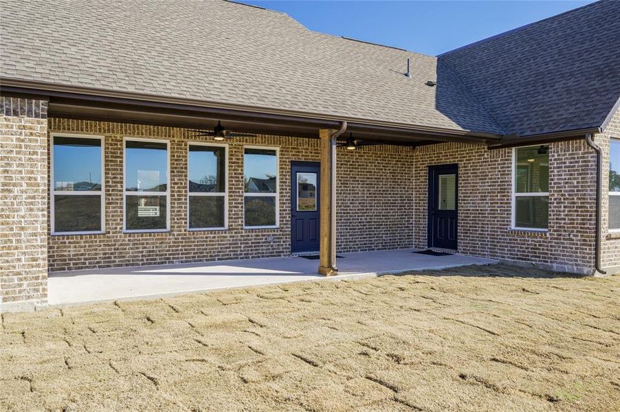 Front exterior of a new home in , Brashear, TX, highlighting curb appeal (Image 23).