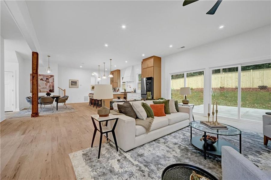 Furnished interior view inside a new home in , Decatur (Image 19).