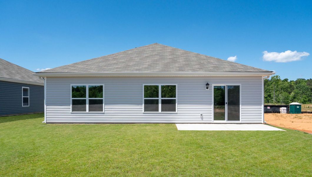 Exterior details and patio area of a home in Gibson Grove, Laurens (Image 2). Exterior details and patio area of a home in Gibson Grove, Laurens (Image 2).