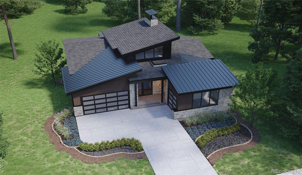 Front exterior of a new home in , Parker, CO, highlighting curb appeal (Image 5).