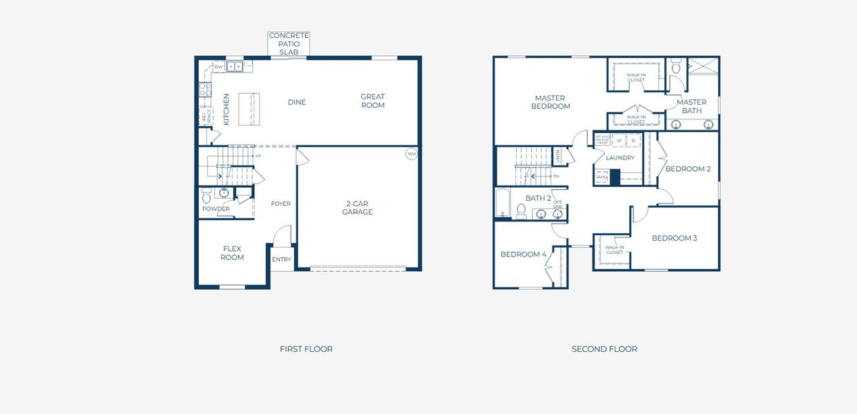 2D floor plan layout for the Sycamore by Maronda Homes in Benton Hills, Brooksville, FL (Image 4).