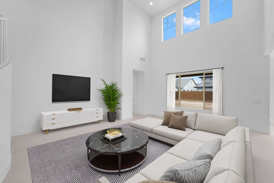 Furnished interior view inside a new home in Ellsworth Ranch, Queen Creek (Image 5).