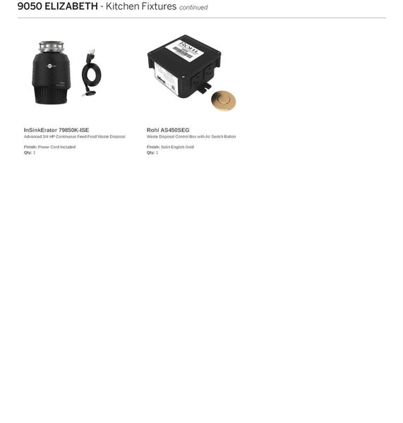 Kitchen Fixtures (Continued) Kitchen Fixtures (Continued)