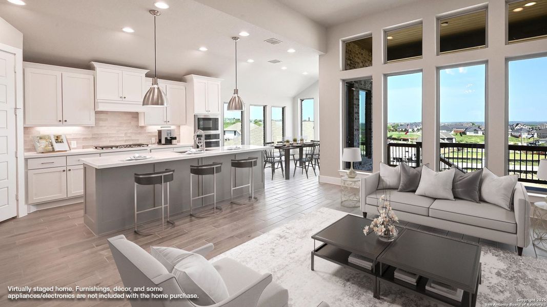 Furnished interior view inside a new home in Homestead 65', Schertz (Image 7). Furnished interior view inside a new home in Homestead 65', Schertz (Image 7).