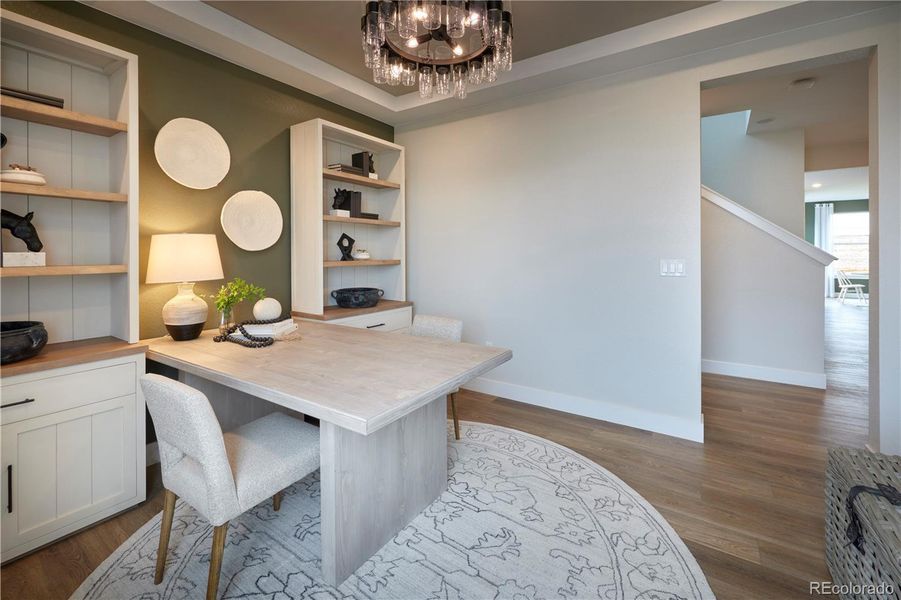 Furnished interior view inside a new home in The Aurora Highlands, Aurora (Image 8).