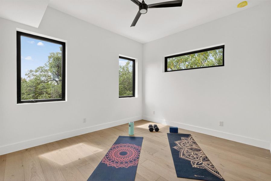 The upstairs guest bedrooms are spacious and bright, ready to welcome friends or family while giving them their own private retreat The upstairs guest bedrooms are spacious and bright, ready to welcome friends or family while giving them their own private retreat