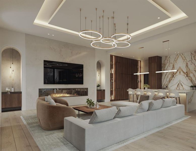 Furnished interior view inside a new home in , Southlake (Image 8). Furnished interior view inside a new home in , Southlake (Image 8).