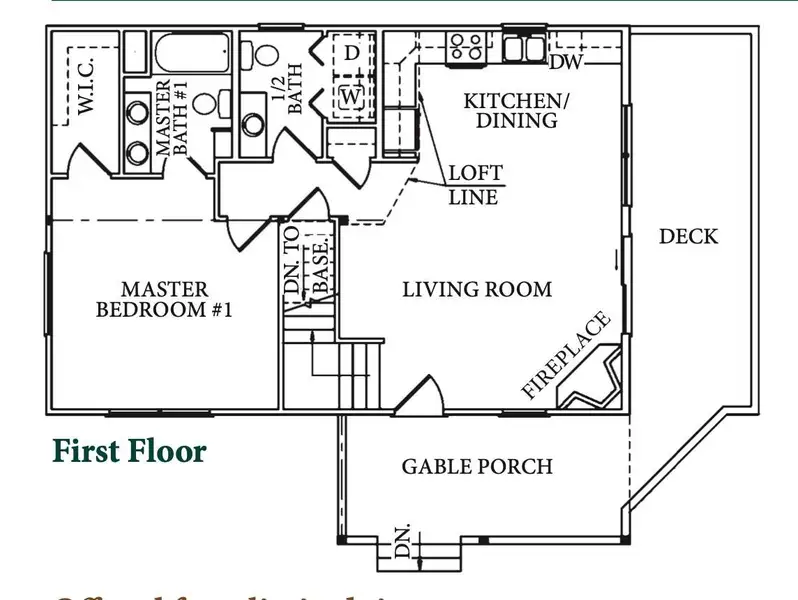 2D floor plan layout of this home in , Bostic, NC (Image 4).
