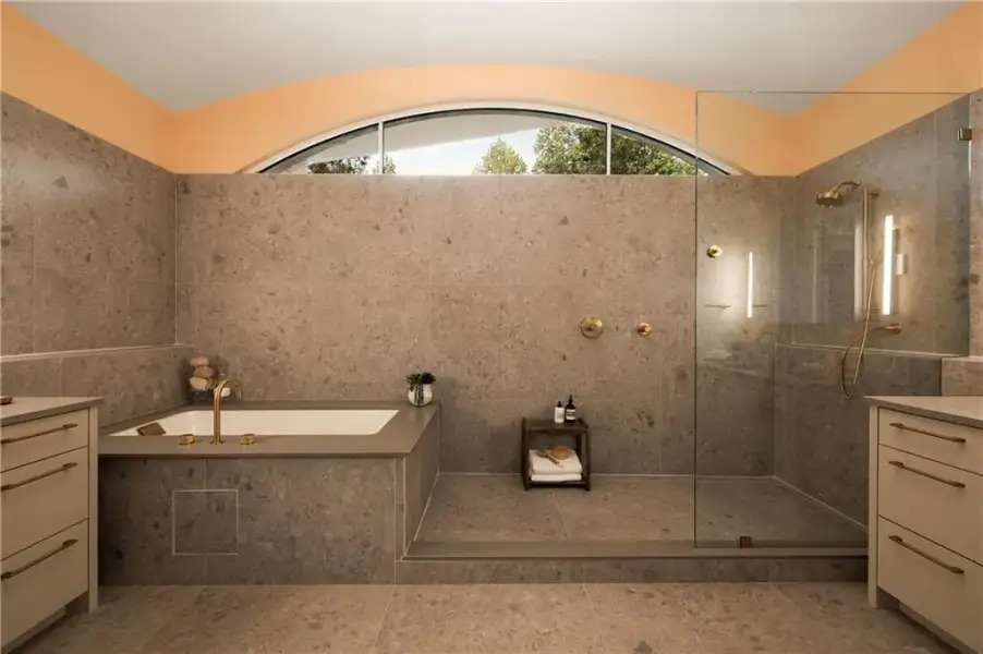 Furnished interior view inside a new home in , Atlanta (Image 51).