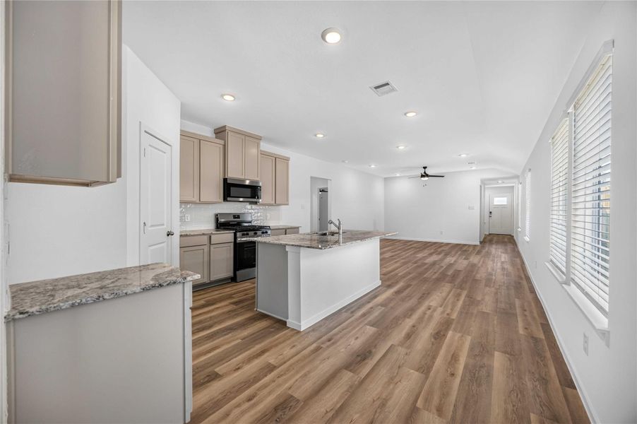 Furnished interior view inside a new home in Allison Park, Houston (Image 8). Furnished interior view inside a new home in Allison Park, Houston (Image 8).