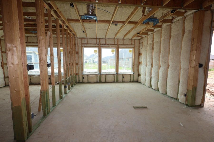 In-progress construction of a new home in Brookewater - Terrace Collection, Rosenberg, TX (Image 14).