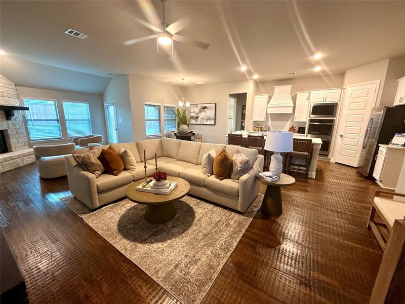 Furnished interior view inside a new home in , Godley (Image 15).
