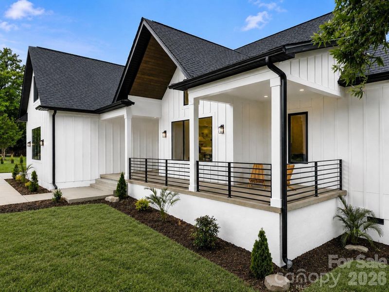 Exterior details and patio area of a home in , Monroe (Image 27).