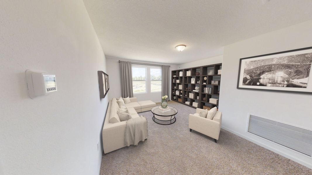 Representative furnished interior of a home built from the Palomar by Starlight Homes in The Meadows, Mebane (Image 7).