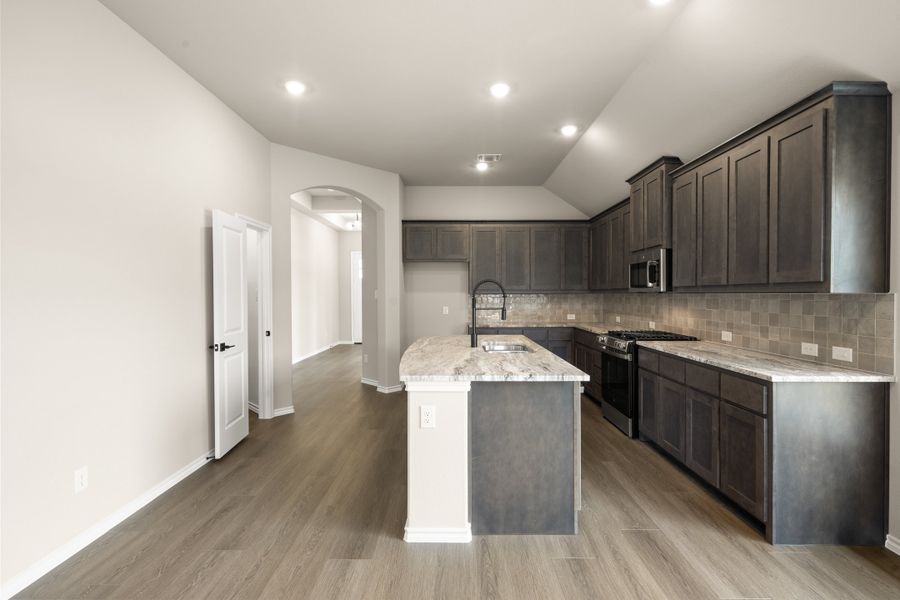 Furnished interior view inside a new home in Hunters Ridge, Crowley (Image 5).