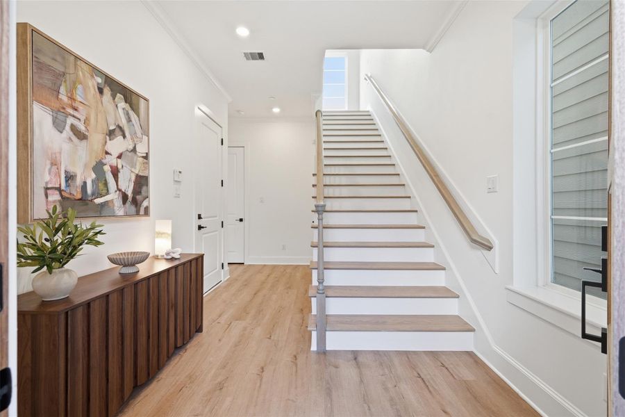Furnished interior view inside a new home in , Houston (Image 10).