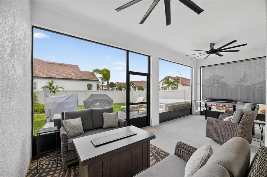 Exterior details and patio area of a home in Southshore Bay Active Adult, Wimauma (Image 4).