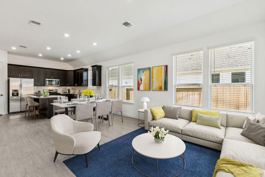 Furnished interior view inside a new home in Windcress, Cove (Image 14). Furnished interior view inside a new home in Windcress, Cove (Image 14).